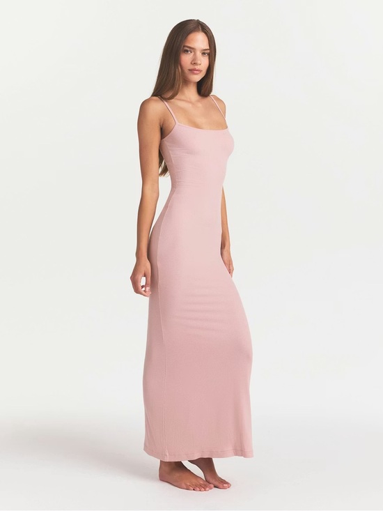 SKIMS Dresses & Skirts - SKIMS Petite Soft Lounge Long Maxi Slip Dress XS in Morganite Pink BNWT